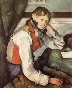 Paul Cezanne Garcon au gilet rouge Spain oil painting artist